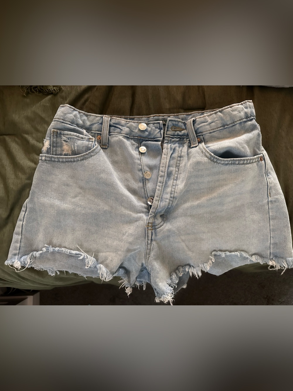 wild fable Light Wash Distressed Denim Shorts